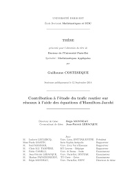 Désormais, le plaisir à prix malin se visualise sur votre gsm, votre tablette, et la plupart des navigateurs internet. Pdf Contribution A L Etude Du Trafic Routier Sur Reseaux A L Aide Des Equations D Hamilton Jacobi