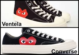 Yang paling sering di sangka kw itu yang made in indonesia. Desainnya Mirip Converse X Cdg Sneakers Ventela Dikritik Di Twitter Hai