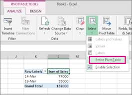 First, select the entire table. Delete A Pivottable Excel