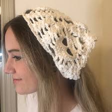 Skull Cottage Core Head Wrap Bandana Cotton READY TO SHIP