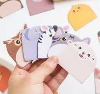 240pcs Lovely Animal Shaped Blank Sticky Notes Note Cards Note Paper Memo  Pad (20pcs/ Book, 12 Books)