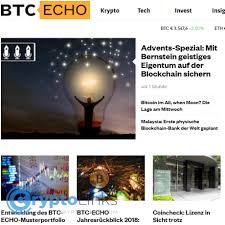 Maybe you would like to learn more about one of these? Btc Echo Btc Echo De Crypto News Sites