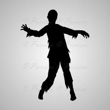 Buy 2 Get 1 Free Digital Clipart Zombie Silhouettes Walking Etsy Digital Clip Art Zombie Silhouette Clip Art
