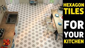 Crafted in spain, the brown glaze features a meticulously detailed grain accented in white, grey, and blue. Hexagon Tiles Floor For Kitchen In 2017 50 Desing Ideas Youtube