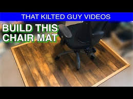 Build A Wooden Office Chair Floor Protector Lasts Forever Youtube