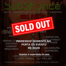 ⚠️ SAVE THE DATE ⚠️ Substance HELL Party 20 de julho de 2024 @hellsbellsbar  Banda autoral convidada: @_not__i Começa cedo (20h)