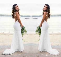 It isn't called the big day for nothing. Grosshandel Simpl Spitze Brautkleider Country Style Count Zug Tiefem V Ausschnitt Backless Hochzeitskleid Hoho Gunstige Handmade Mermaid Brautkleider Einfache Wear Von Mansaphair 89 01 Auf De Dhgate Com Dhgate