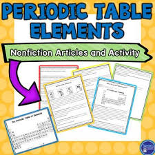 This Physical Science Resource Includes Two Nonfiction Reading Articles For Students To Gain An Understan Nonfiction Articles Nonfiction Reading Periodic Table
