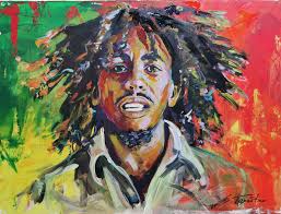 Nach dem chinesischen horoskop kam er im jahr des affen (element holz) zur welt. Bob Marley Von Editha Tarantino 2020 Malerei Acryl Auf Leinwand Singulart