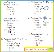 Check spelling or type a new query. Contoh Soal Logaritma Beserta Jawabannya Cara Golden