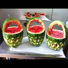 Como Hacer Figuras Con Melon O Sandias Imagenes Cocinachic Net