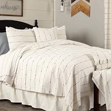 Shop with afterpay on eligible items. Amazon Com Piper Classics Farmcloth Stripe Queen Coverlet Bedspread 94 X 94 Urban Rustic Farmhouse Bedding Natural Cream Woven W Black Stripes Blanket Home Kitchen
