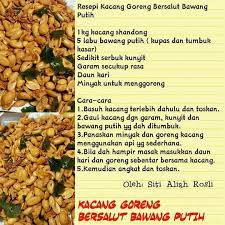 Kacang Goreng Bersalut Bawang Putih Asian Desserts Food And Drink Cooking Recipes