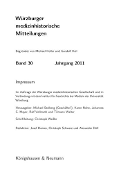 Maybe you would like to learn more about one of these? Wurzburger Medizinhistorische Mitteilungen Institut Fur Geschichte