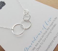 Generations Jewelry Eternity Four Circles Necklace Great Etsy Generation Jewelry Generation Necklace Circle Necklace