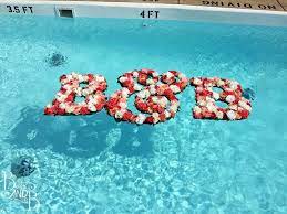 Maybe you would like to learn more about one of these? Diy Floating Monogram Initial Letters To Decorate Pool At Wedding Pool Wedding Decorations Pool Wedding Floating Pool Decorations