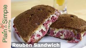 Add prepared reuben (see below) to air fryer. The Classic Dark Rye Reuben Sandwich Youtube