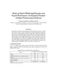 Buy now customize this list. Pdf Study On Export Marketing Strategies And Export Performance An Empirical Satyanarayana Rentala Academia Edu