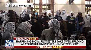 Antisemitic riot at Columbia University ...