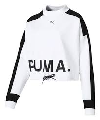 Black And White Sweatshirt Womens Puma White Logo Chase Crewneck Sweatshirt Women Crewneck Sweatshirt Women Puma Sweatshirts Sweatshirts