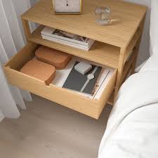 Nordkisa Nightstand Bamboo Width 23 5 8 Ikea Bedside Table Storage Small Bedside Table Ikea