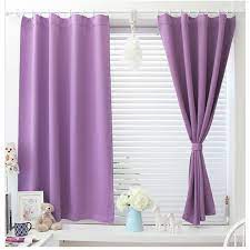 A wide variety of lavender shower curtain options are available to you, such as material, feature, and use. Sunsky Modern Simple Solid Color Short Blackout Curtains For Bedroom Size 1 3 X 2 M Processing Hooks Top Purple