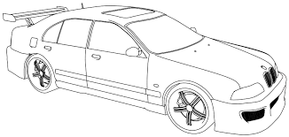 Awesome Bmw M5 Sport Tuning Car Coloring Page Cars Coloring Pages Sports Coloring Pages Coloring Pages