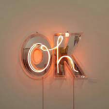 Typography Oh Ok Neon Signs Neon Neon Lighting