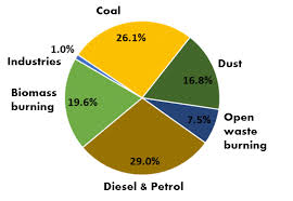 71 Cogent Pie Chart Of Air Pollution In India