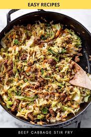 Beef Cabbage Stir Fry In 2021 Ground Beef Stir Fry Cabbage Stir Fry Ground Beef And Cabbage