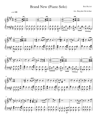 Brand New Piano Solo Sheet Music For Piano Solo Musescore Com