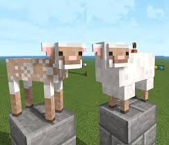 Mungo shows how to make shears and shear sheep. Custom Sheep Model Thin Legs Nose Ears Texture Optifine Feature Minecraft