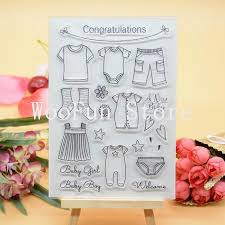 A community site for rubber stamp art, paper craft and scrapbook artists. Congratulations Baby Clothes Clear Stamp Rubber Clear Stamp For Card Making Decoration And Scrampbooking Stamps Aliexpress