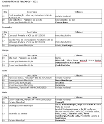Las fechas pueden cambiar a medida que se anuncien los cambios oficiales, por lo que recomendamos que revise frecuentemente las actualizaciones. Calendario De Feriados 2021 Sindimetal