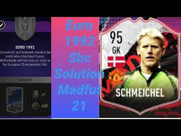 Born 18 november 1963) is a retired danish professional footballer who played as a goalkeeper, and was voted the world's best goalkeeper in 1992 and 1993. Euro 1992 Sbc Peter Schmeichel Madfut 21 Youtube