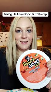 Trying Buffalo Dip from Buffalo Brothers