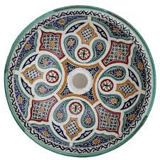 £ 49.25 £ 23.76 select options. Orientalisches Waschbecken Handbemalt Aus Keramik Fes X Multi D41cm Albazar