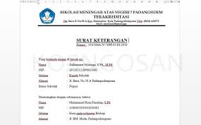 Yayasan wakaf islam diponegoro smk islam diponegoro kecamatan losari alamat: Contoh Surat Keterangan Pernah Mengajar Guru Format Doc Kosngosan