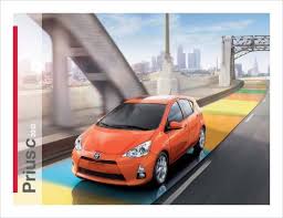 Japanese:トヨタ・プリウス, toyota puriusu) is a full hybrid electric automobile developed and manufactured by toyota since 1997. Toyota Prius C Brochure