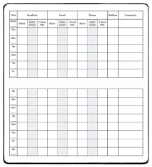 Blood Sugar Log Chart Printable Team Losi Spring Chart