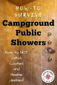 Campground Shower Survival Tips Always On Liberty Camping Shower Camping Supplies Camping Hacks
