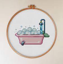 You've come to the right place! Free Cross Stitch Pattern Bath Tub Ritacuna