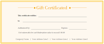 Create as many gift certificates as you need and save your money. Free Gift Certificate Templates Customizable And Printable