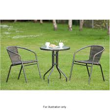 Make the most of summer with our alfresco living range of garden and outdoor furniture. Our Stylish Valencia Rattan Effect Bistro Set Is Perfect For Relaxing In Your Garden Or Conservatory B In 2021 Bistro Patio Set Outdoor Patio Furniture Sets Patio Set