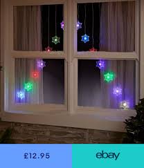 Sentik Christmas Lights Home Furniture Diy Ebay Christmas Window Lights Christmas Light Curtains Christmas Light Installation