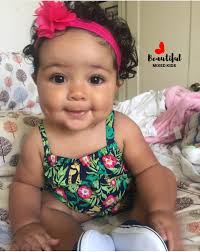 Black And Italian Mixed Babies Mia Bella 9 Months Italian Honduran African American Cute Kids Pics Cute Kids Babies With Dimples