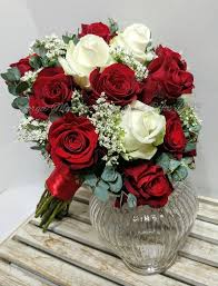 Check spelling or type a new query. Red And White Rose Bridal Bouquet By Forget Me Not Flowers And Gifts Red Bridal Bouquet White Rose Bridal Bouquet Red Rose Bridal Bouquet