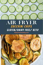 Air Fryer Zucchini Fries Tiffanie Recipe In 2021 Air Fryer Recipes Healthy Air Fryer Recipes Vegetables Zucchini Chips Recipe