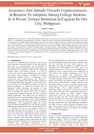 3 what is the impact of this and why is it important? Pdf Awareness And Attitude Towards Cryptocurrencies In Relation To Adoption Among College Students In A Private Tertiary Institution In Cagayan De Oro City Philippines