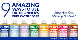 Mix baking soda and laundry soap in a mixing bowl, stirring vigorously to combine into a paste. Use Dr Bronner S To Make Natural Cleaners Everyday Cheapskate